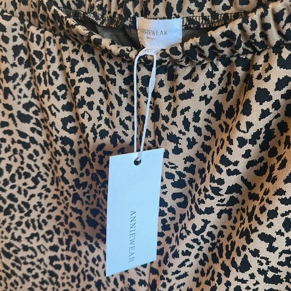 ANNIEWEAR Ziggy Pull On Track Pants Leopard Side Pockets Womens Size XL - Picture 10 of 12